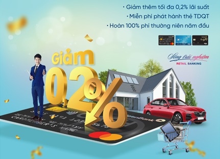 Nhận vô vàn ưu đãi dành cho khách hàng vay vốn khi mở Thẻ TDQT VietinBank